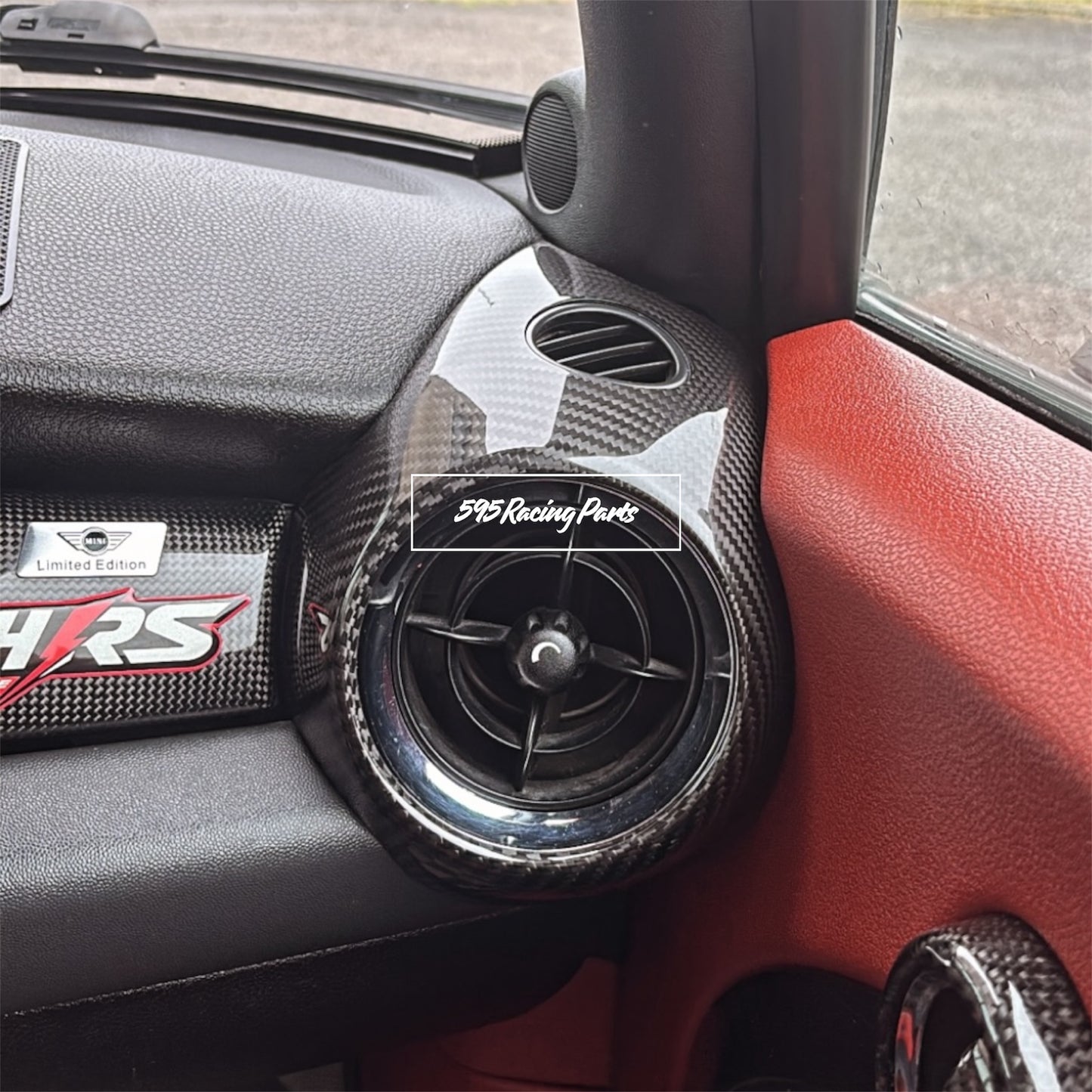 Pair of REAL CARBON air vent covers Mini Cooper S R55/R56/R57/R58/R59