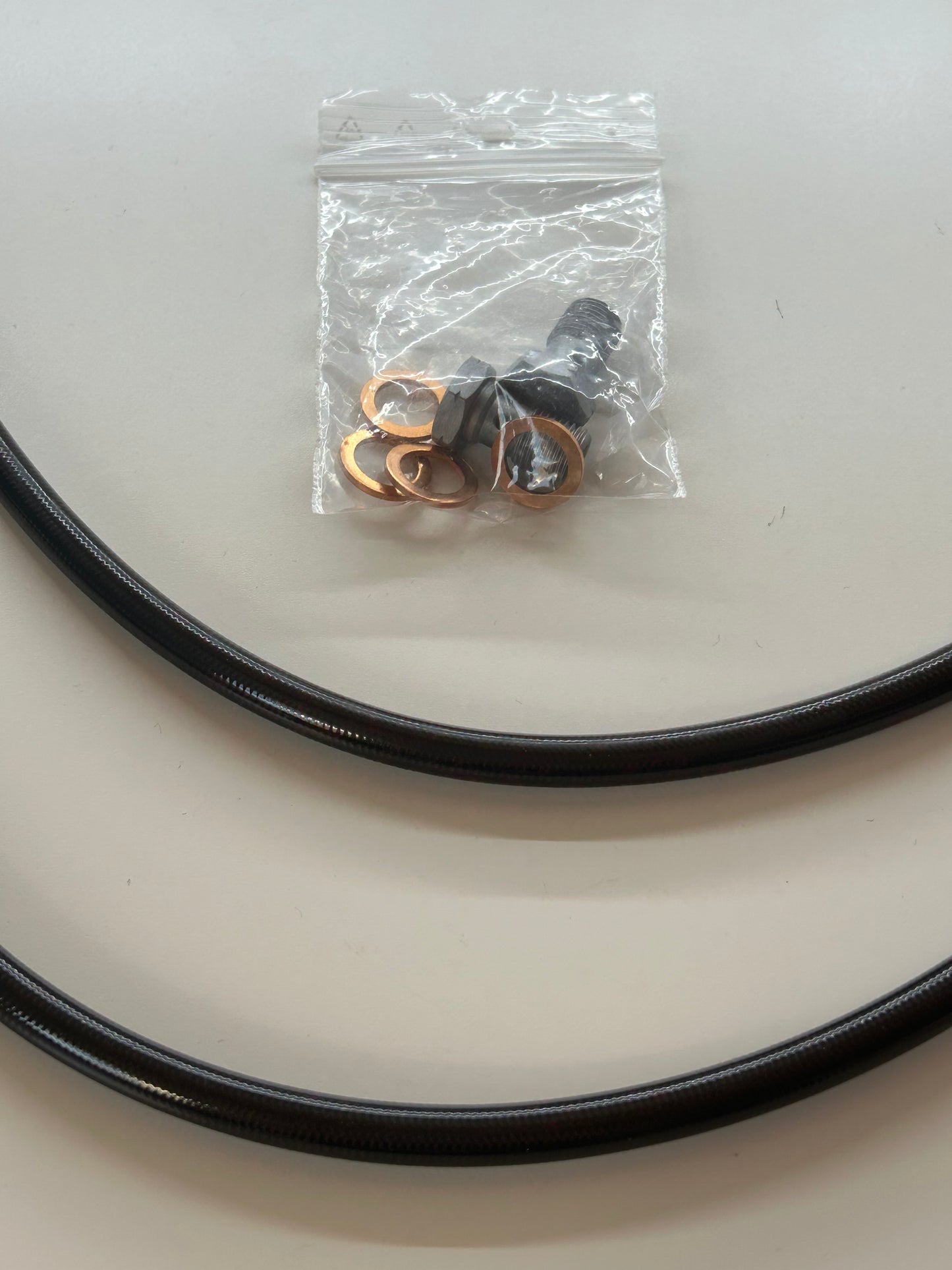 Tubi in treccia rinforzati per impianto frenante 330 mm Abarth 500 - 595 - 695