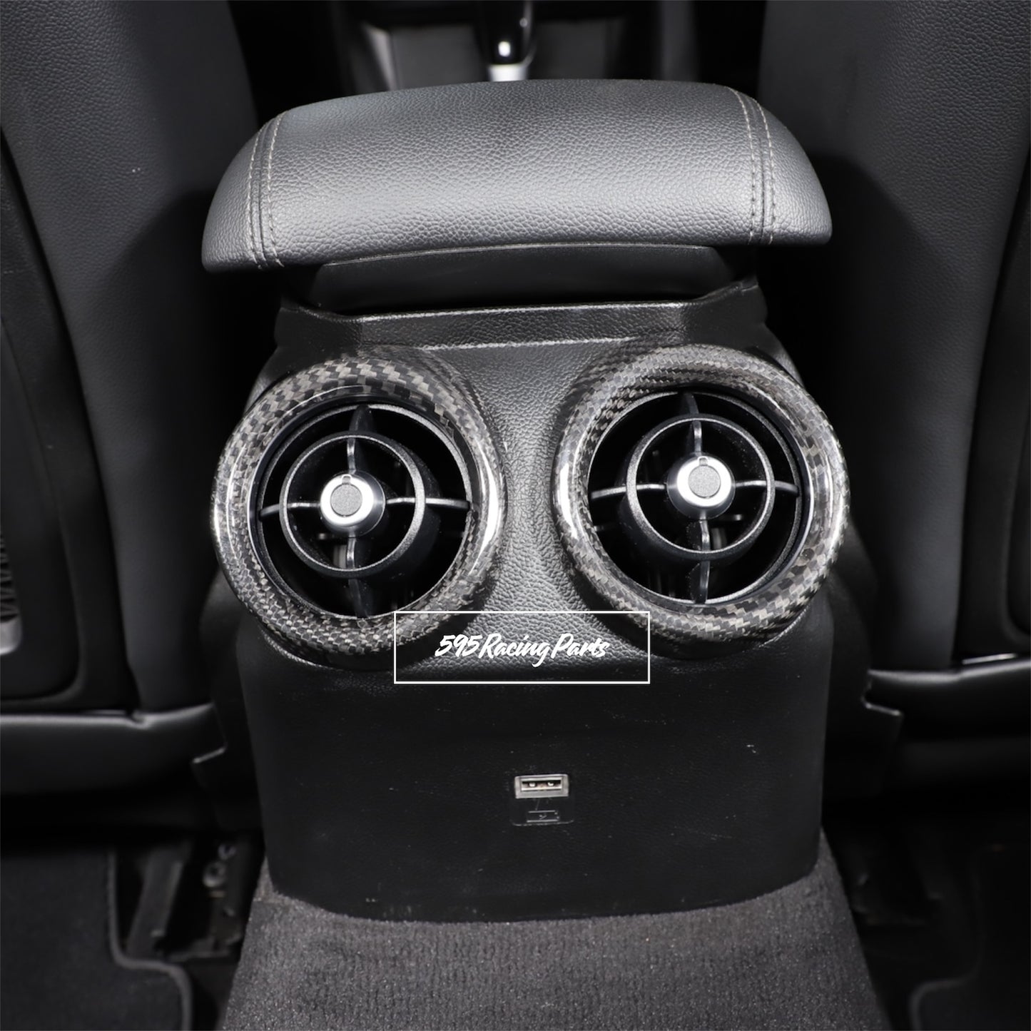Rear air vent covers in REAL CARBON for Alfa Romeo Giulia