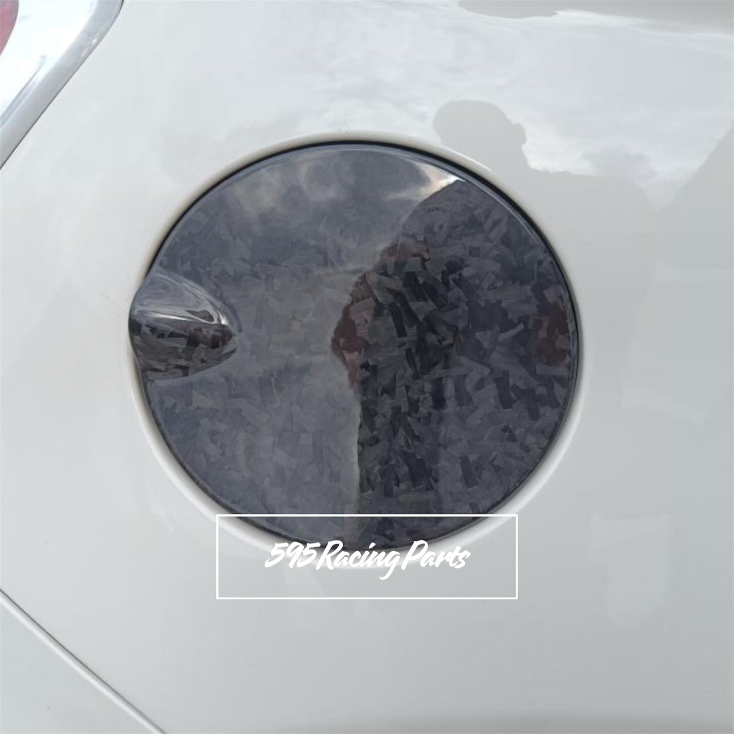 Cover sportello tappo benzina in CARBONIO VERO per Abarth 500 - 595 - 695 - Fiat 500