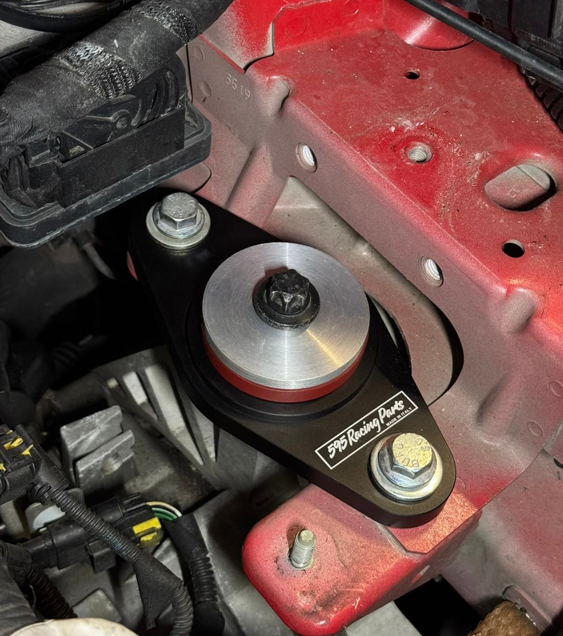 Supporto motore lato batteria rinforzato Fiat 500 Abarth - 595 - 695