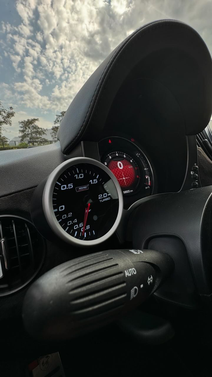 PROSPORT Turbo Pressure Gauge - 80mm - Fiat 500 Abarth - 595 - 695