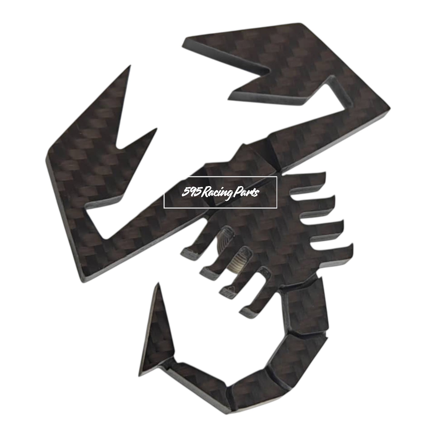Scorpione per estrattore posteriore in VERO CARBONIO per Fiat 500 Abarth - 595 - 695
