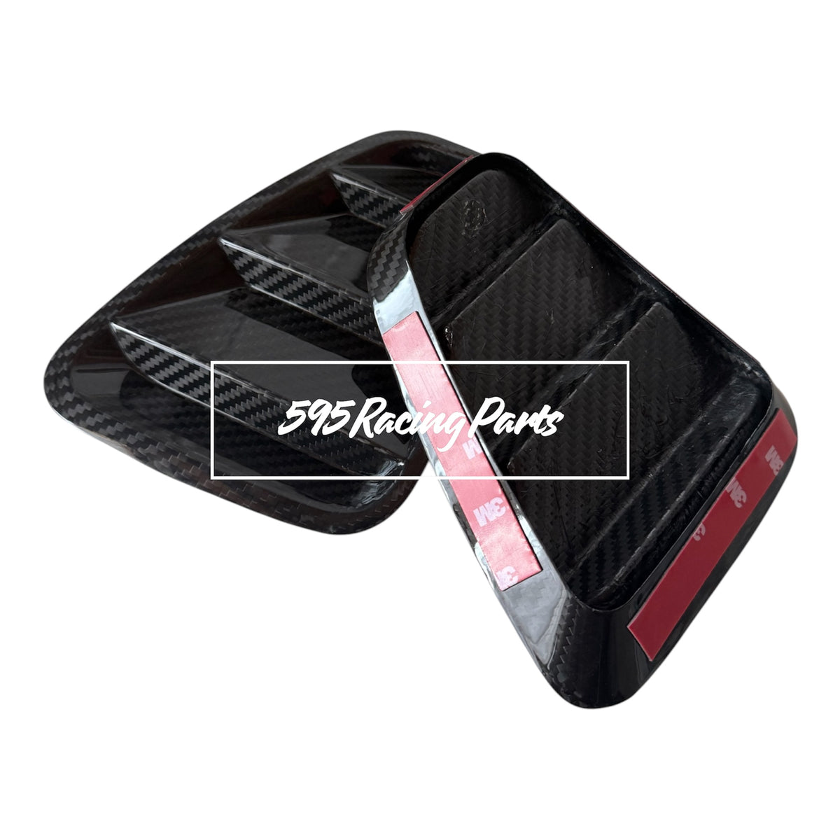 Pair of REAL CARBON rear light plates Fiat 500 Abarth - 595 - 695 Restyling