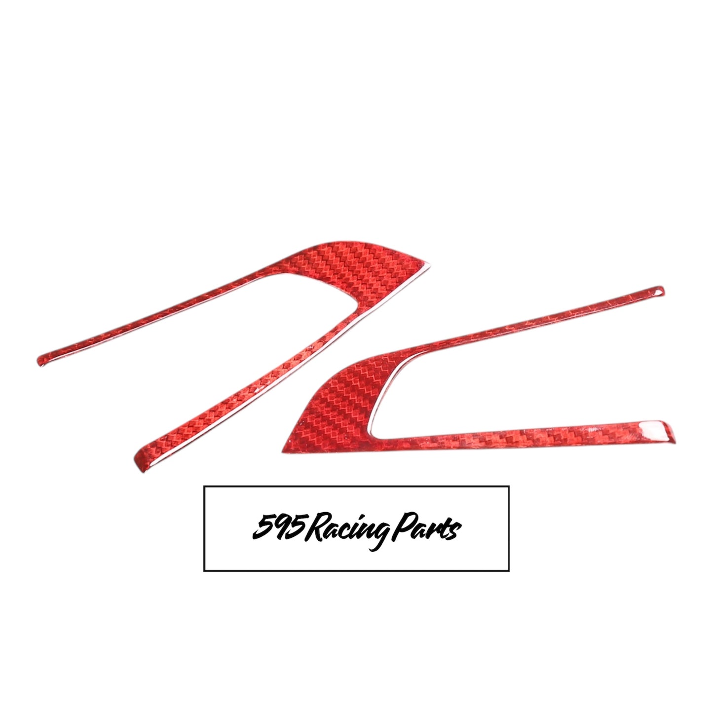 Pair of REAL CARBON Steering Wheel Button Covers for Alfa Romeo Giulia - in different finishes