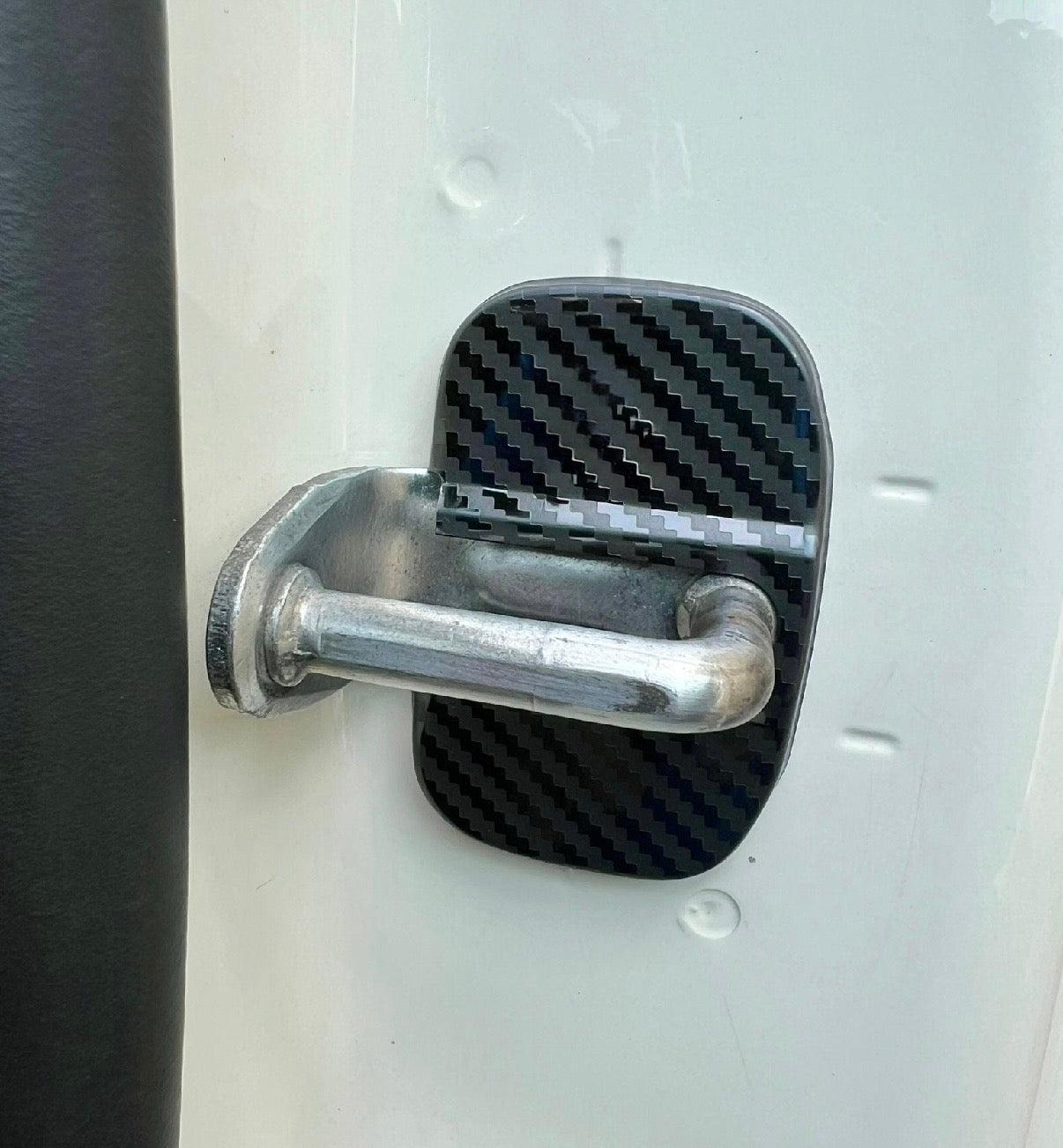 (PREORDINE) Coppia Cover serratura portiere in VERO CARBONIO per Fiat 500 Abarth - 595 - 695