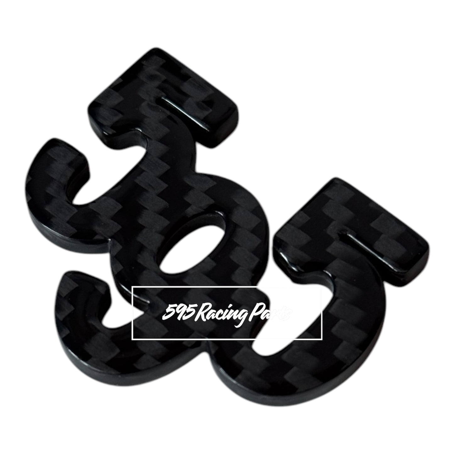 (PREORDINE) Cover logo 595 in CARBONIO VERO Fiat 500 Abarth - 595 - 695 - ESCLUSIVO