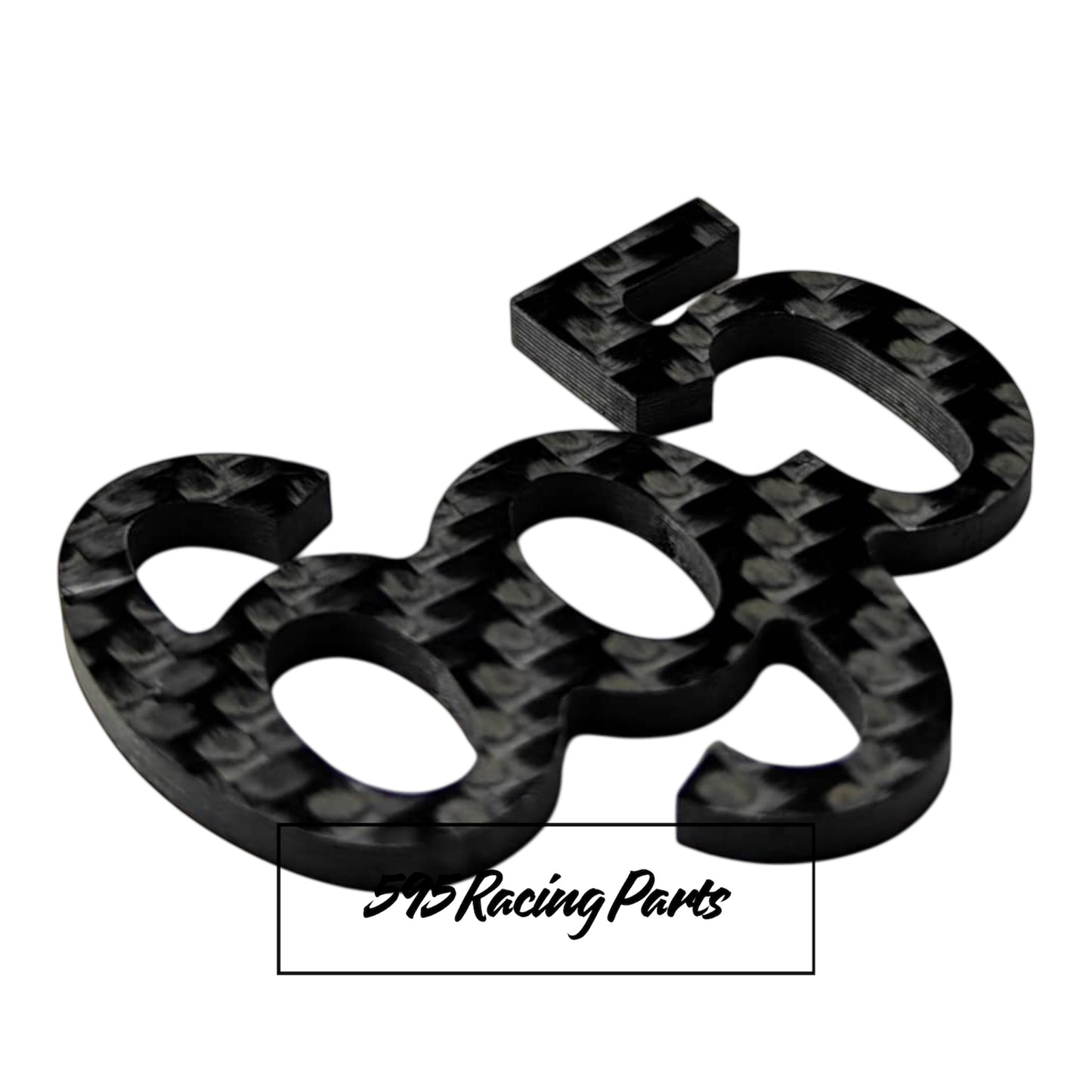 Logo 695 in REAL CARBON for Fiat 500 Abarth 695