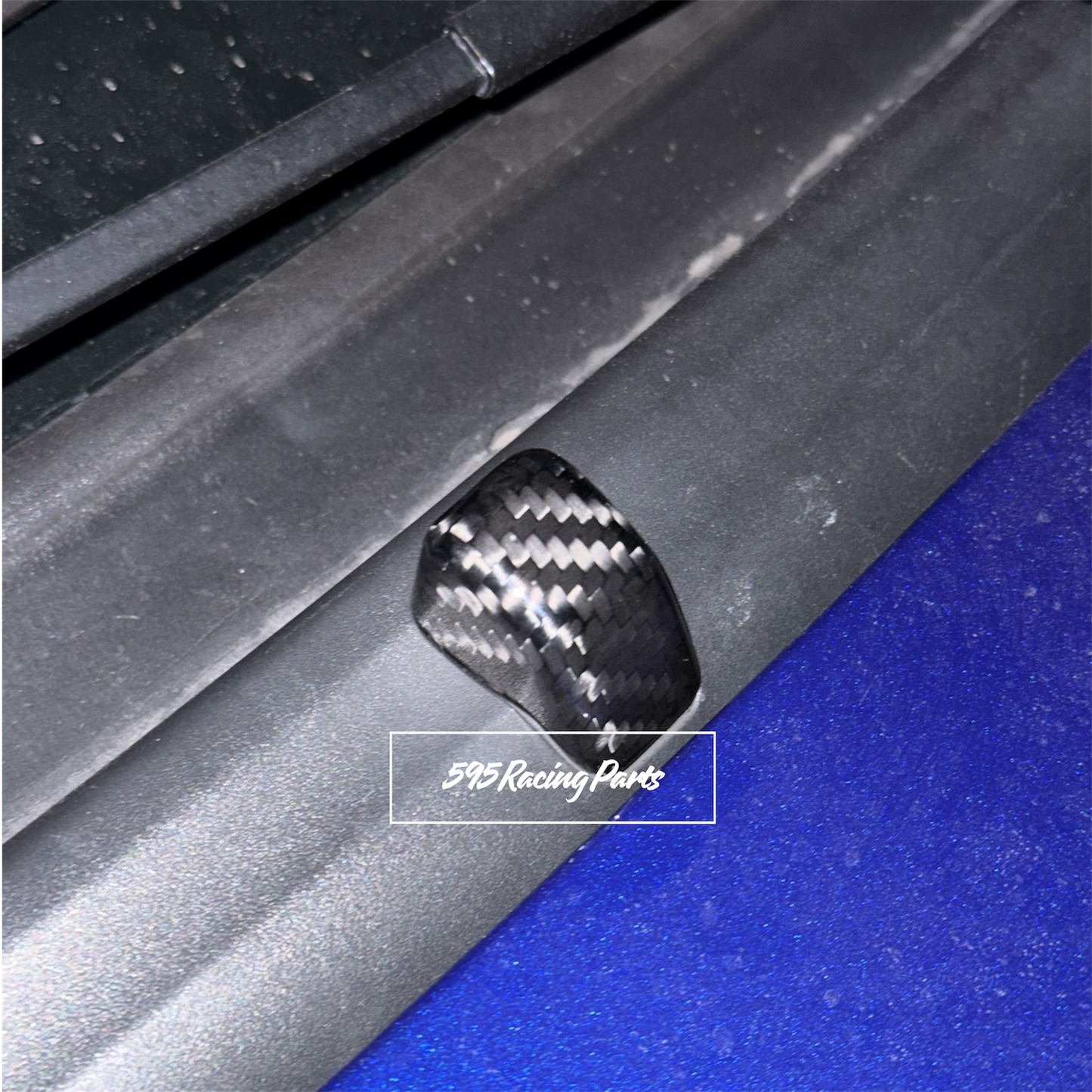 Coppia Cover spruzzini tergicristalli in VERO CARBONIO Fiat 500 Abarth - 595 - 695 - Fiat 500