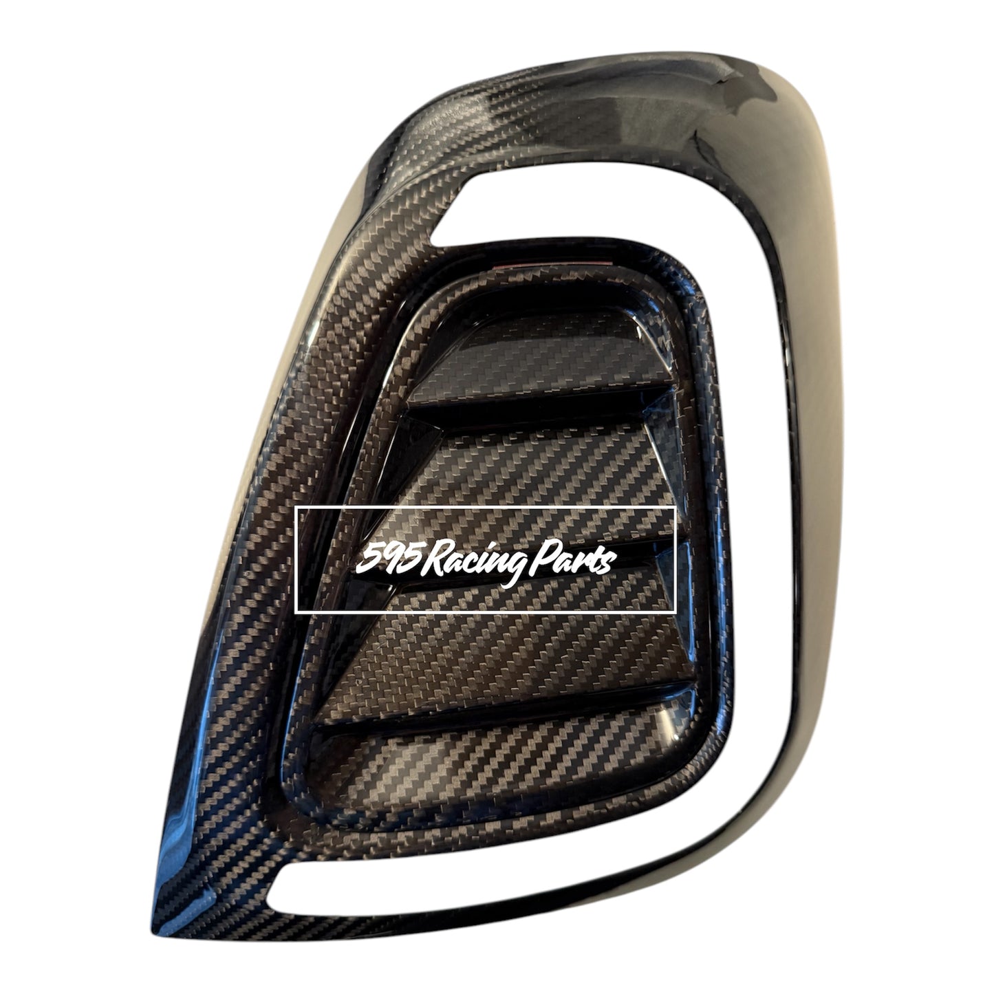 Pair of Rear Light Covers in REAL CARBON For Abarth 500 - 595 - 695 Restyling