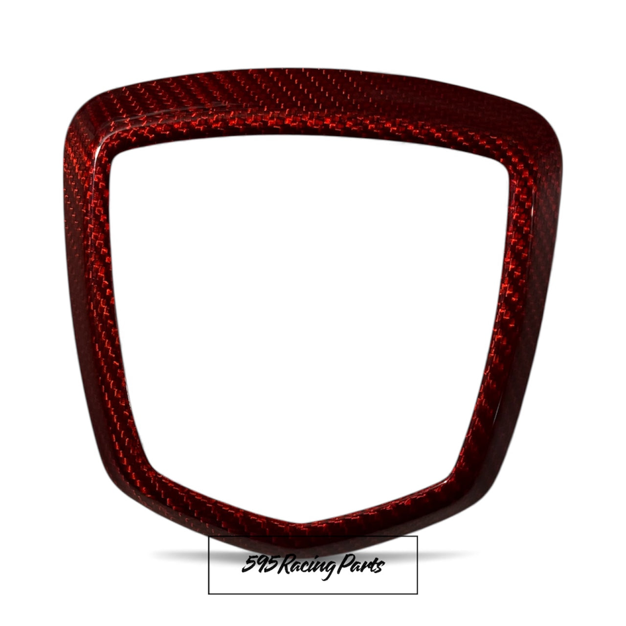 Rear Logo Cover in REAL CARBON Fiat 500 Abarth 595 - 695 - in different finishes