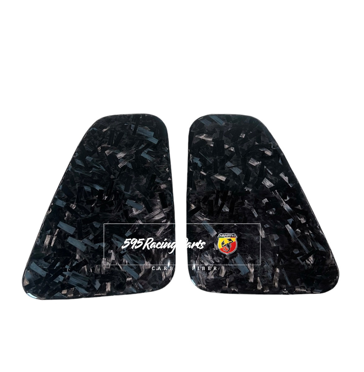 Coppia Placchette Fanali Posteriori in CARBONIO VERO Per Abarth 500 - 595 - 695 Restyling - in diverse finiture