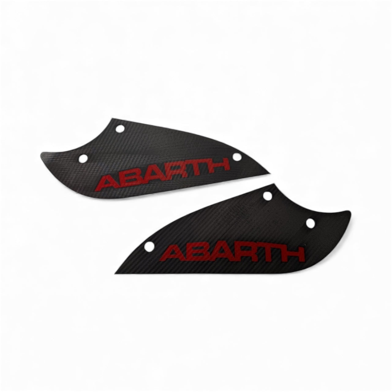 Coppia Cover Sedili Sabelt effetto carbonio Fiat 500 Abarth - 595 - 695 - in diverse finiture
