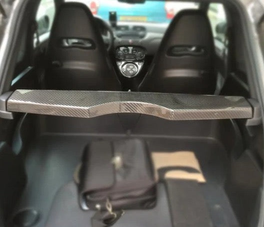 (Preordine) Cappelliera in VERO CARBONIO per Fiat 500 Abarth - 595 - 695