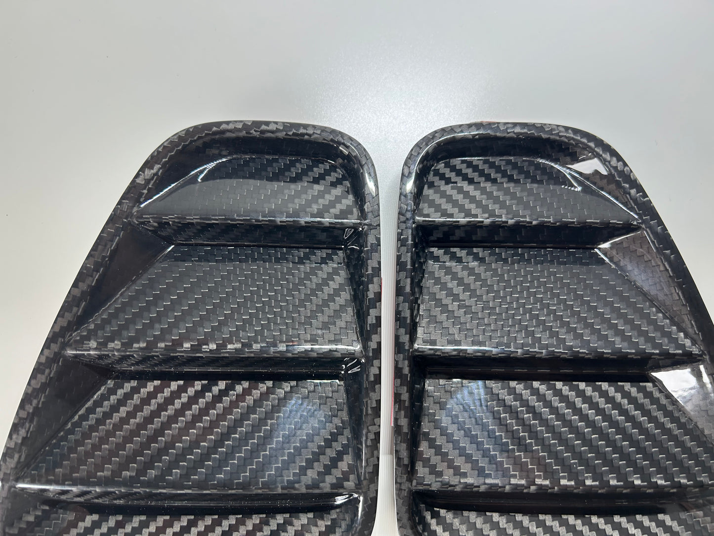 Coppia Placchette fanali posteriori in CARBONIO VERO Fiat 500 Abarth - 595 - 695 Restyling