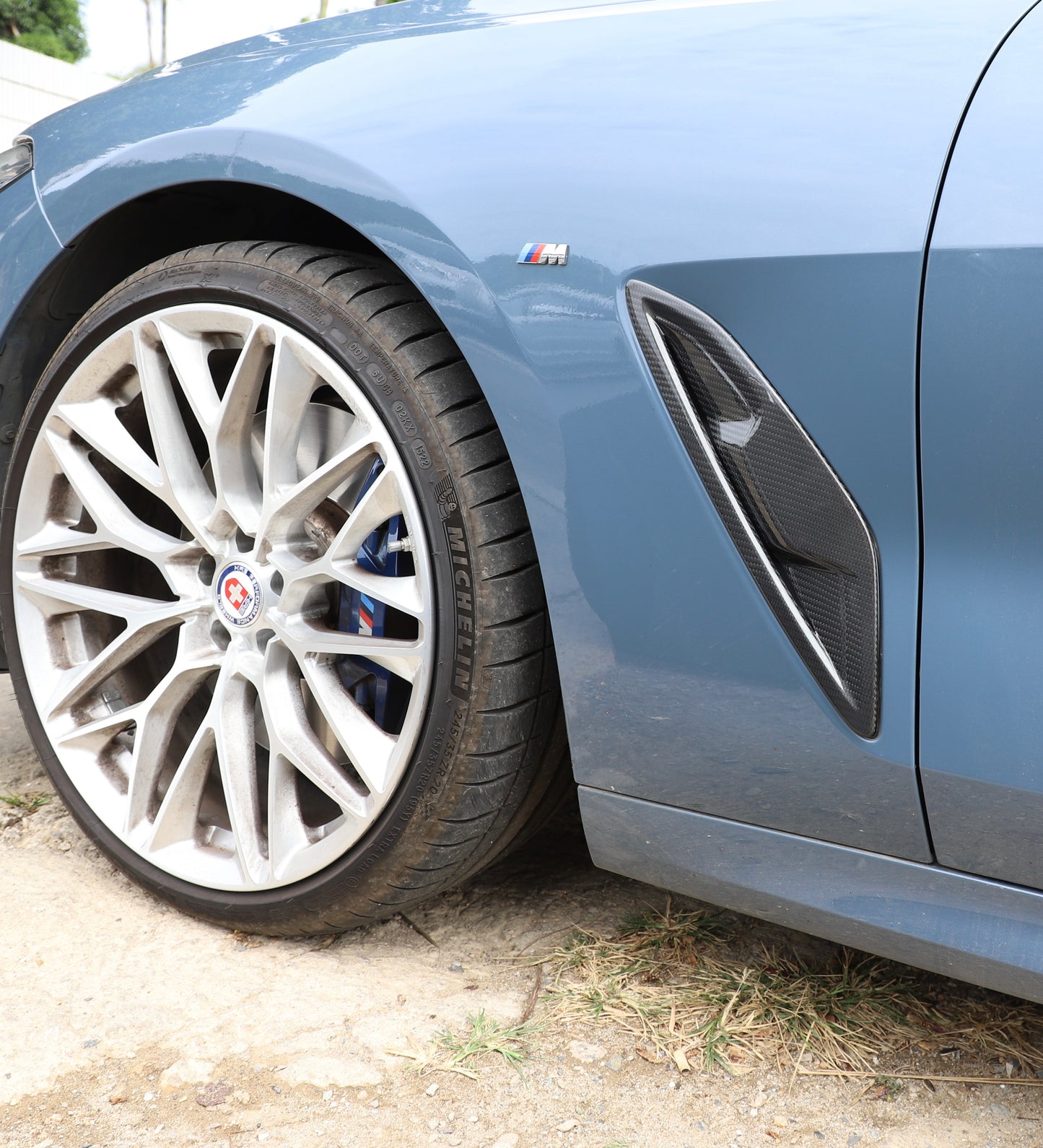 Cover prese d’aria parafango in VERO CARBONIO per BMW Serie 8 2019-2022