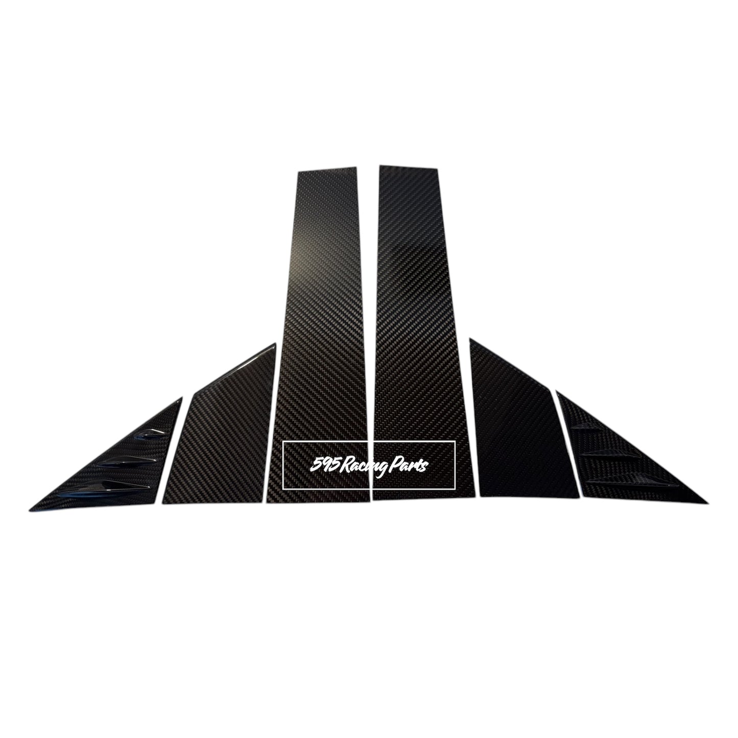 Door Pillars Kit in REAL CARBON Fiat 500 Abarth - 595 - 695 - EXCLUSIVE