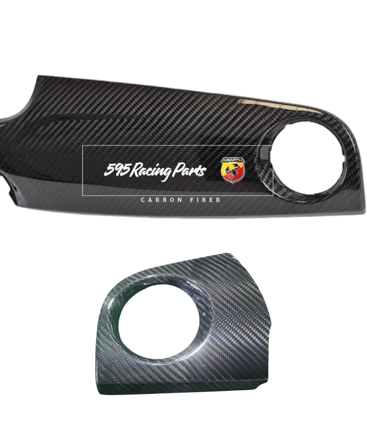 Dashboard Cover in REAL CARBON for Abarth 595 - 695 - Fiat 500 - Restyling