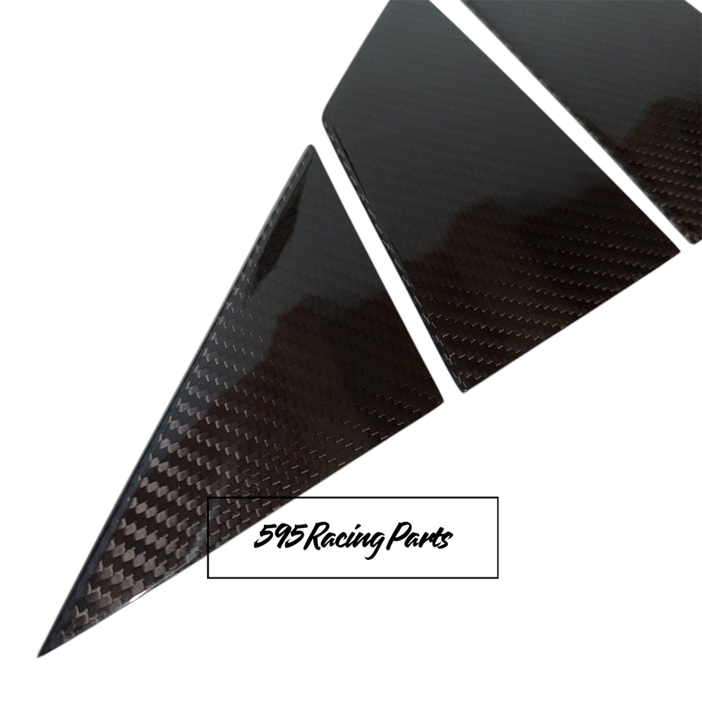Door Pillars Kit in REAL CARBON Fiat 500 Abarth - 595 - 695 - EXCLUSIVE