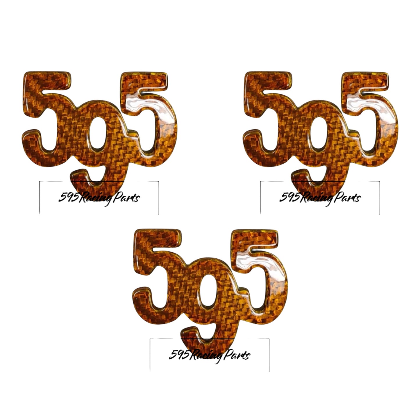 Cover loghi 595 in CARBONIO VERO Fiat 500 Abarth - 595 - ESCLUSIVO