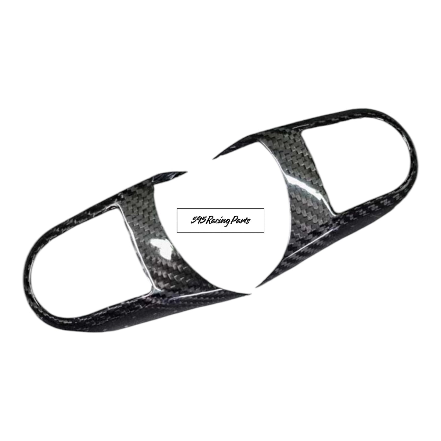 Steering wheel button cover in REAL CARBON Mini Cooper F55/F56/F57 (2021-2022)