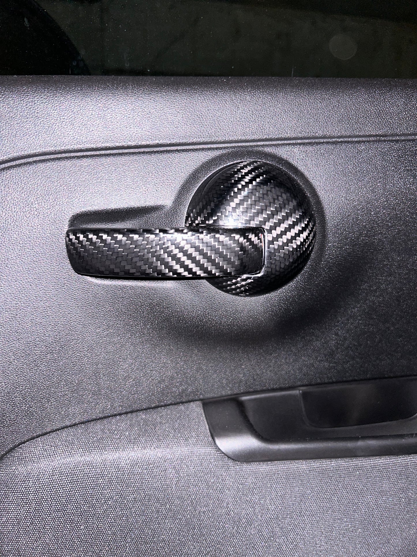 Coppia Cover Maniglie Interne in CARBONIO VERO Abarth 595 - 695 - Fiat 500 - in diverse finiture