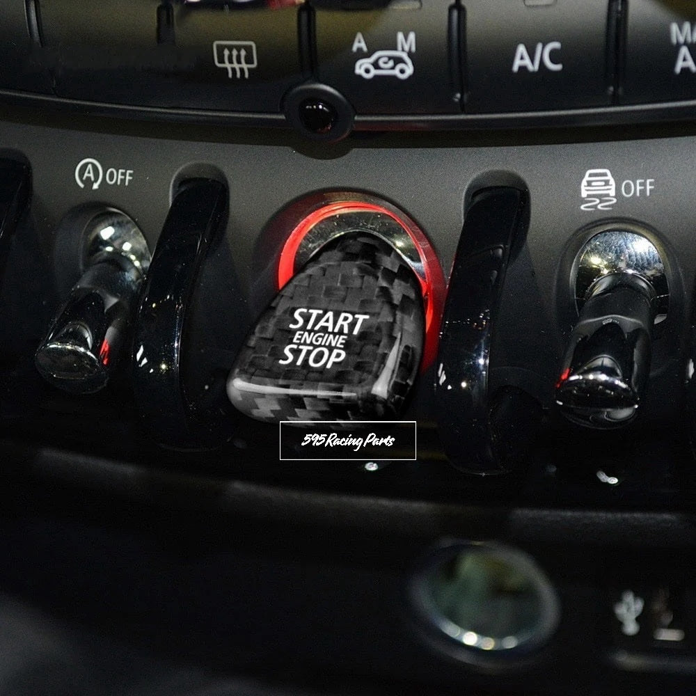 Start-stop button cover in REAL CARBON Mini Cooper F54/55/56/57/60