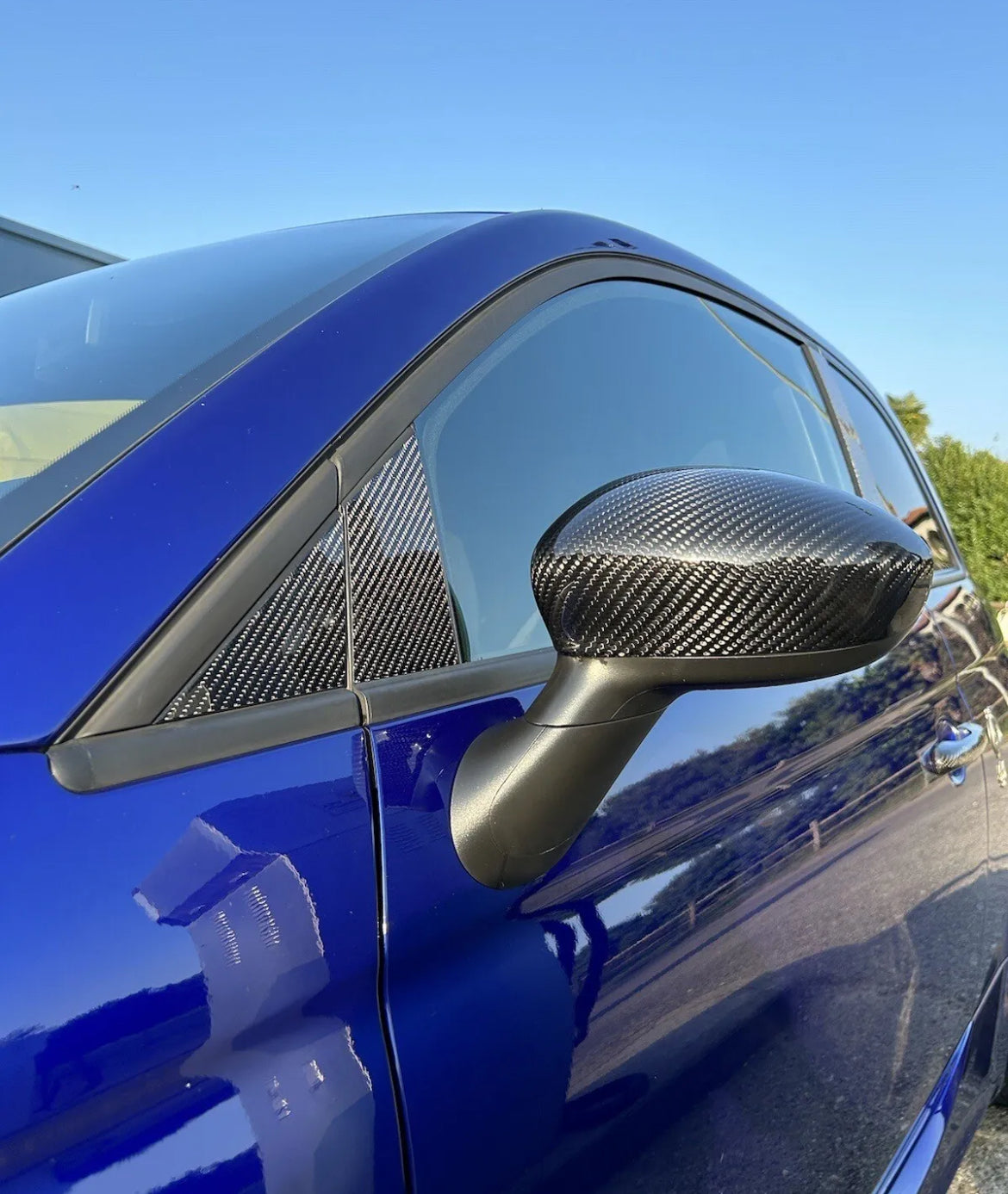 Door Pillars Kit in REAL CARBON Fiat 500 Abarth - 595 - 695 - in different finishes