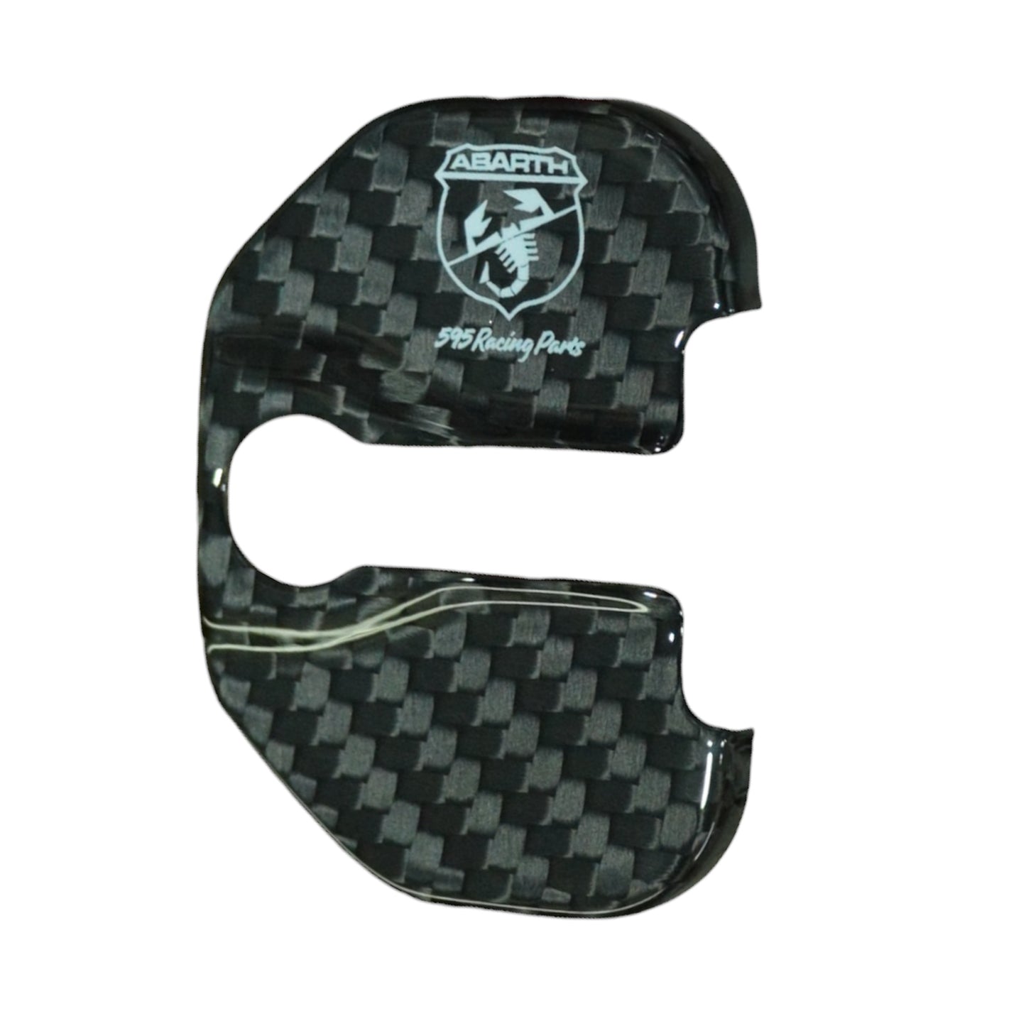 (PREORDINE) Coppia Cover serratura portiere in VERO CARBONIO per Fiat 500 Abarth - 595 - 695 - Punto