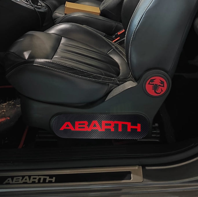 Coppia Cover Sedili effetto carbonio Fiat 500 Abarth - 595 - 695 - in diverse finiture