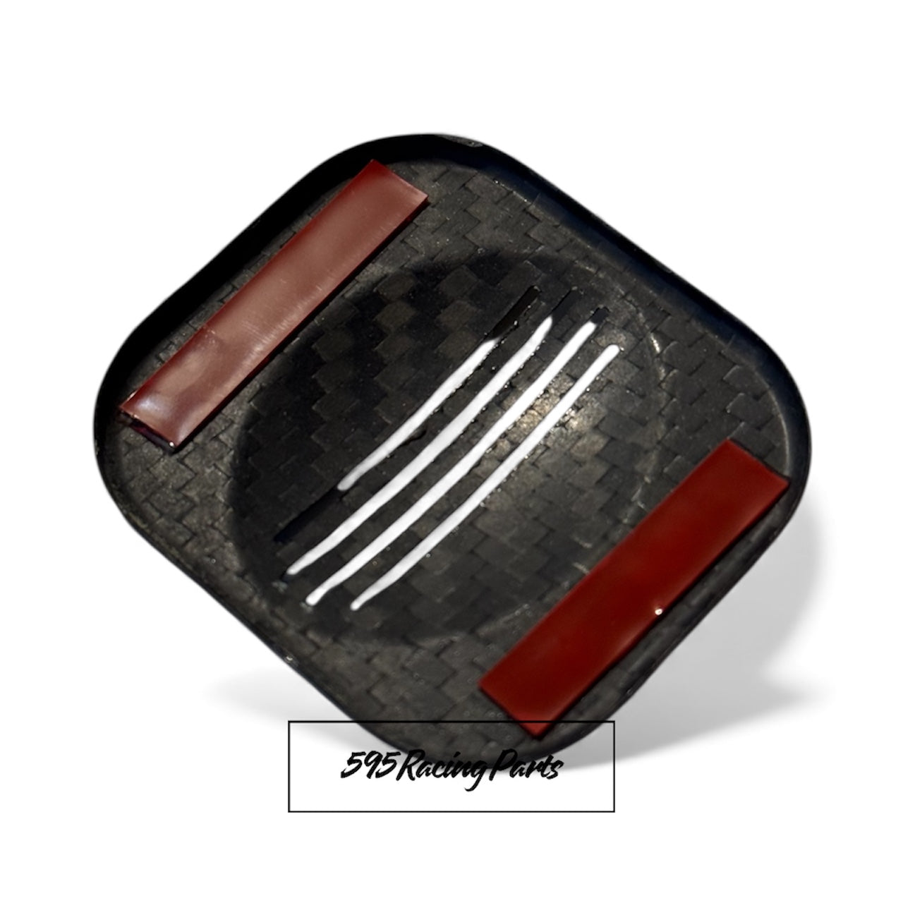 Cover microfono in VERO CARBONIO per Fiat 500 Abarth - 595 - 695