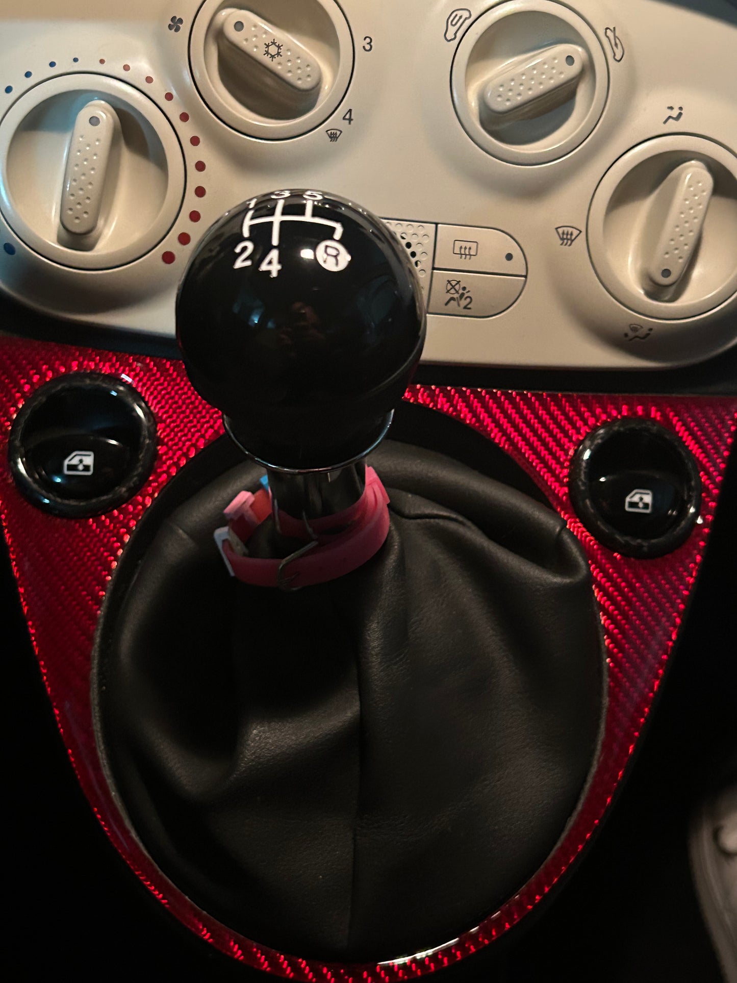 Pair of window lifter rings cover in REAL CARBON for Fiat 500 Abarth - 595 - 695 - Fiat 500 - in different finishes