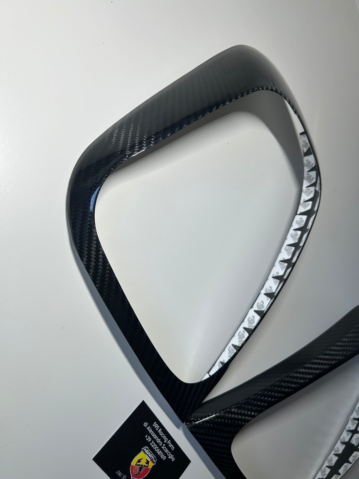 Coppia Cover Fanali Posteriori in CARBONIO VERO Per Abarth 500 - 595 - 695 Restyling - in diverse finiture
