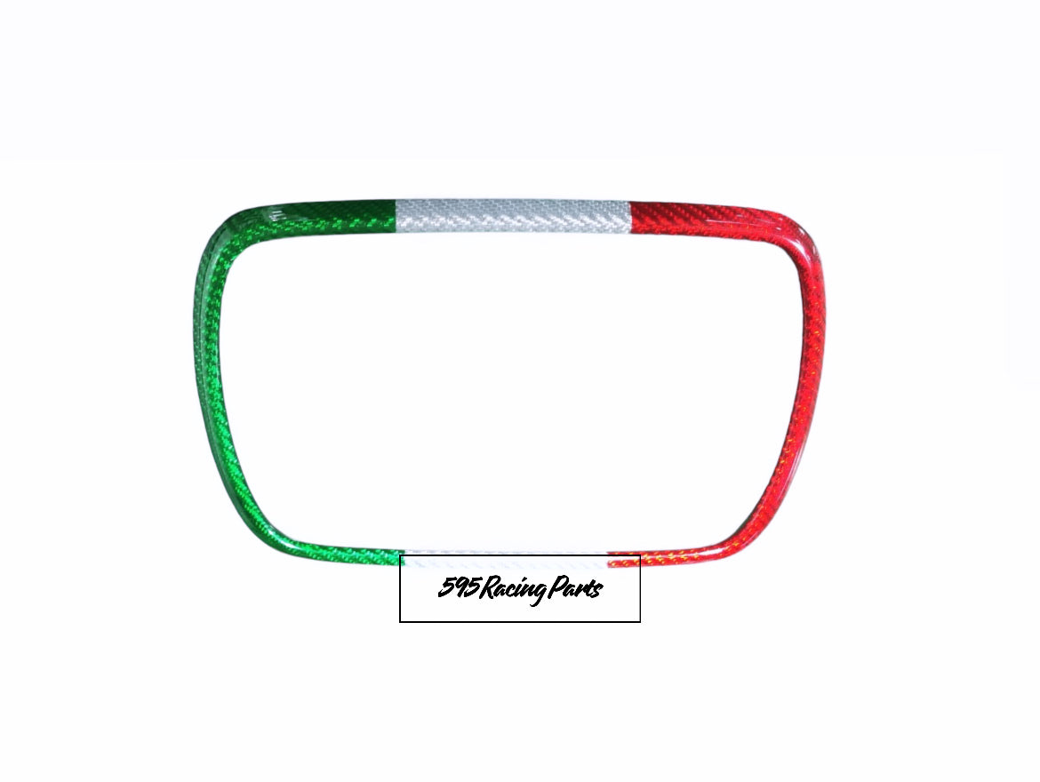 Cover Autoradio in CARBONIO VERO Fiat 500 Abarth 595 - 695 - Fiat 500 - in diverse finiture