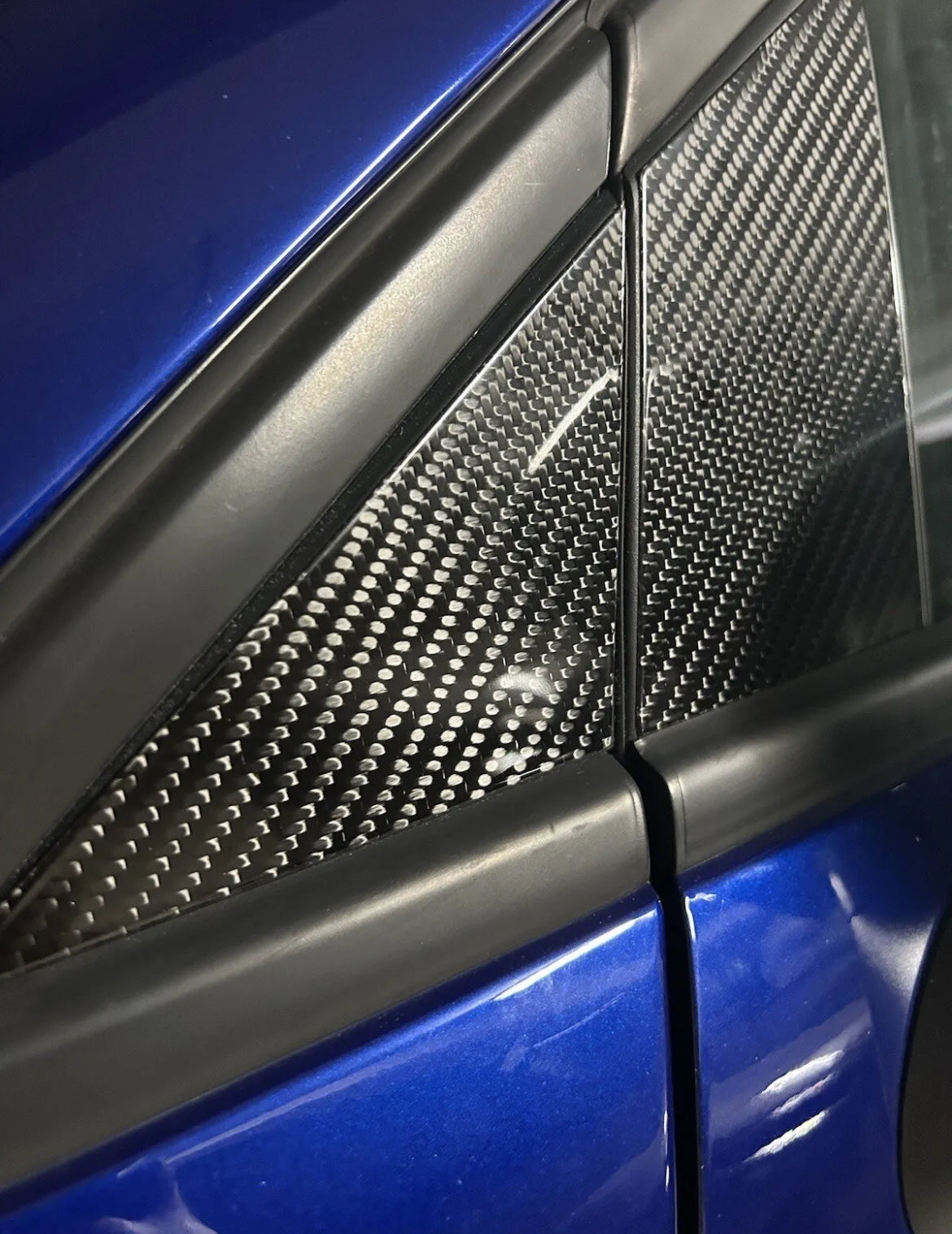 Door Pillars Kit in REAL CARBON Fiat 500 Abarth - 595 - 695 - in different finishes