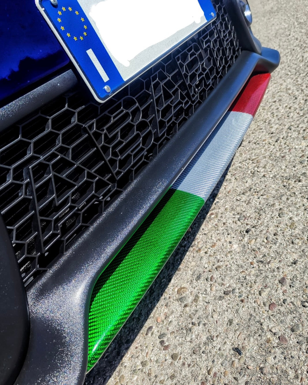 Front and rear splitter cover kit in REAL CARBON for Fiat 500 Abarth - 595 - 695 - Restyling - different finishes