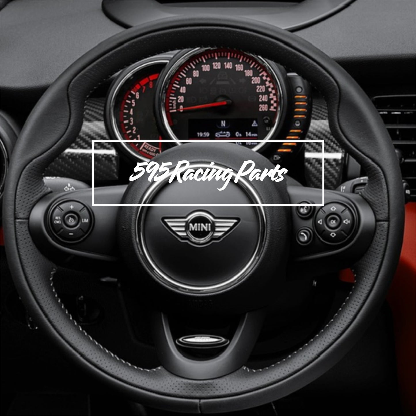 Dashboard cover in REAL CARBON Mini Cooper F55/F56 (2015-21)