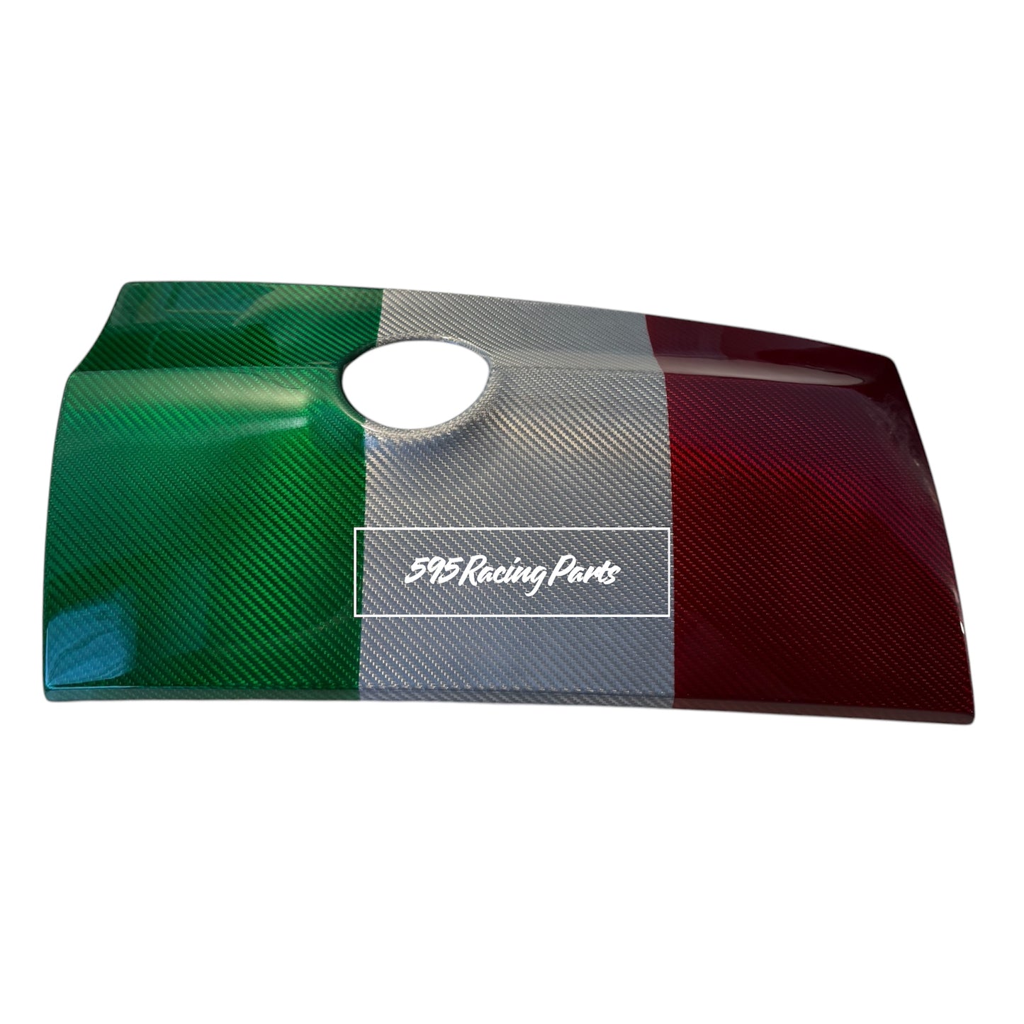 Cover bauletto porta oggetti in VERO CARBONIO Fiat 500 Abarth - 595 - 695 - Restyling