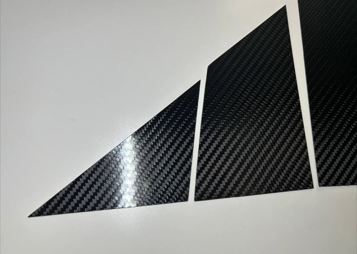 Door Pillars Kit in REAL CARBON Fiat 500 Abarth - 595 - 695 - in different finishes