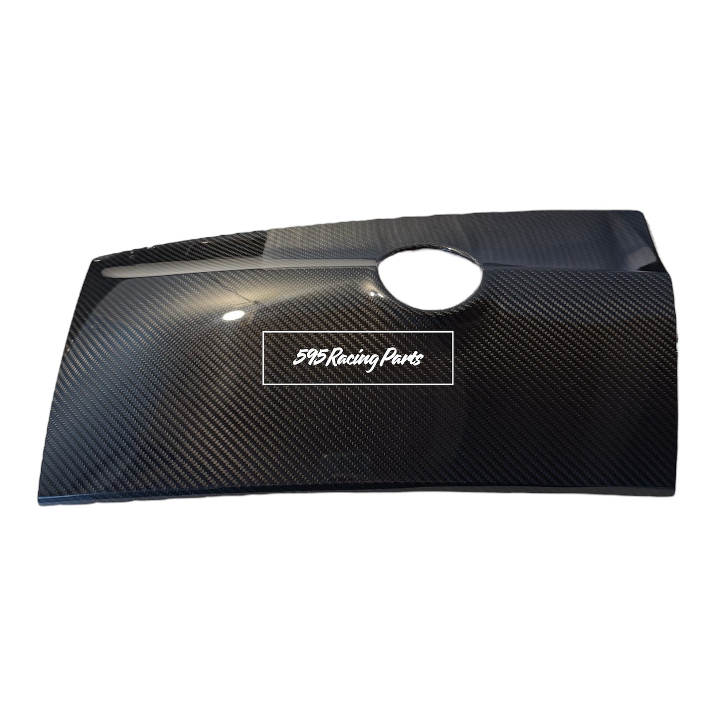 Cover bauletto porta oggetti in VERO CARBONIO Fiat 500 Abarth - 595 - 695 - Restyling VERSIONE GUIDA A DESTRA