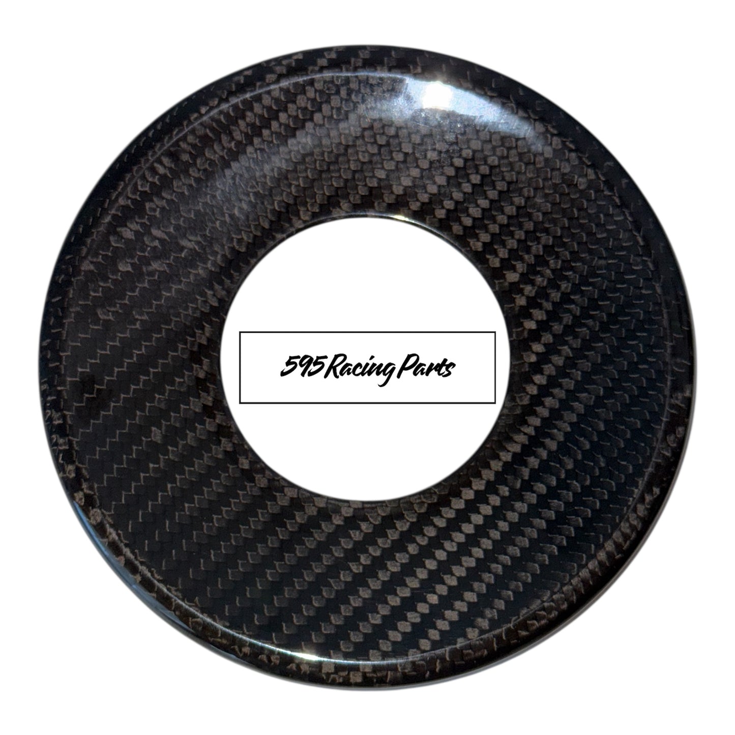 Steering Wheel Cover Airbag in REAL CARBON Fiat 500 Abarth - 595 - 695 - Fiat 500