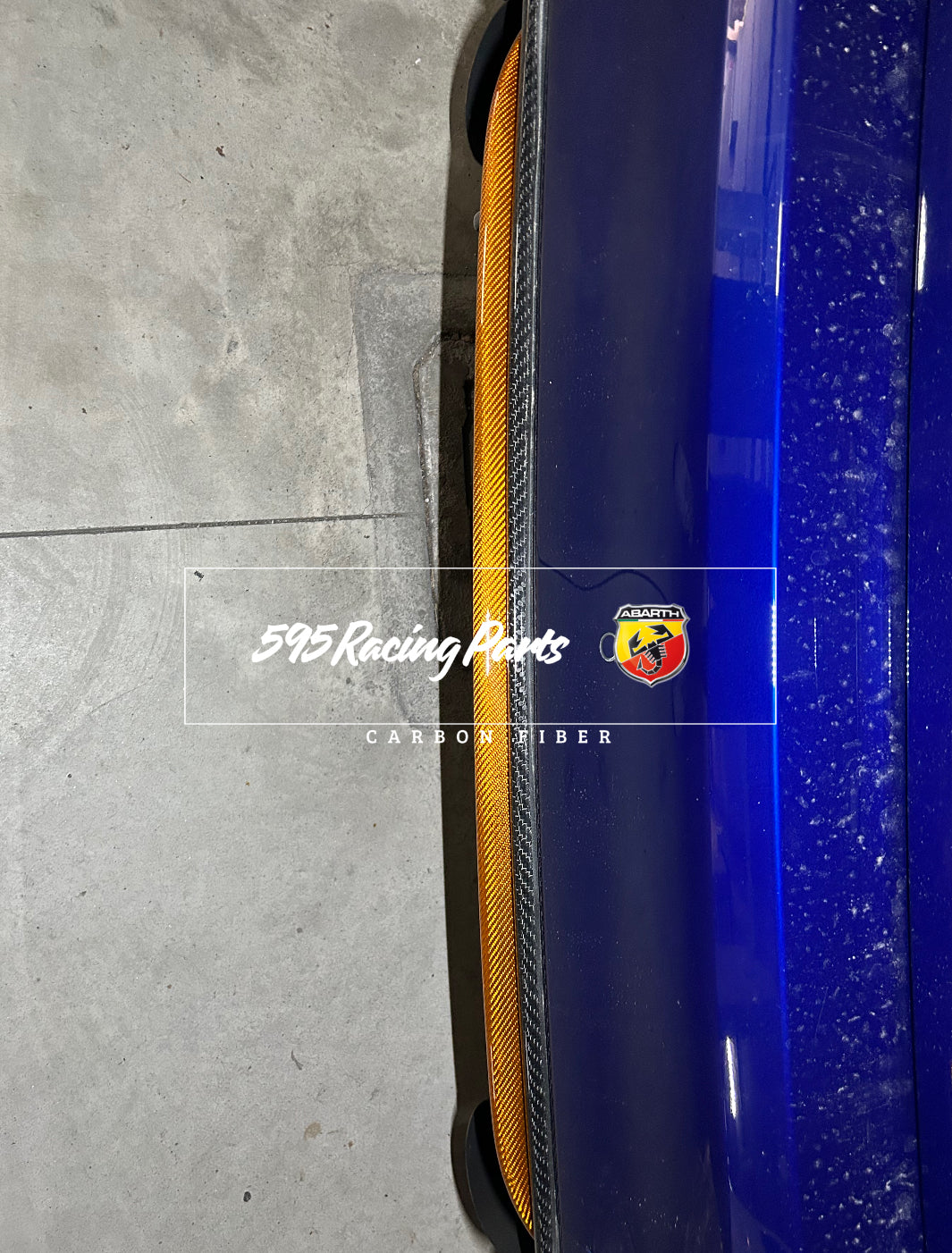 Cover Splitter estrattore posteriore in CARBONIO VERO Fiat 500 Abarth - 595 - 695 - Restyling - diverse finiture