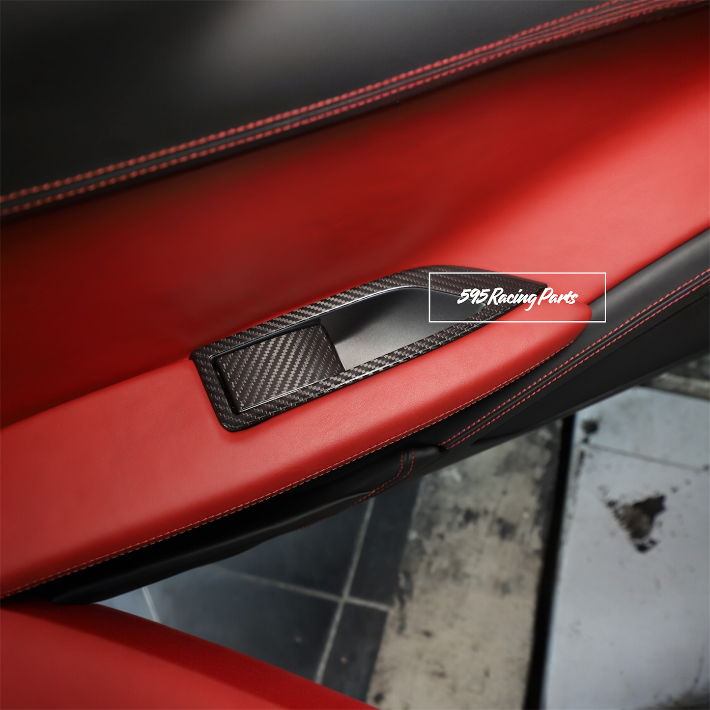 Cover maniglie interne in VERO CARBONIO Ferrari 458 Italia