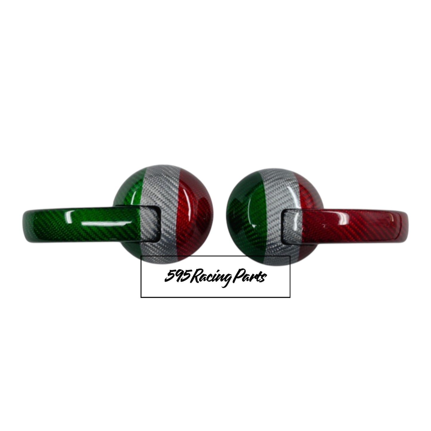 Coppia Cover Maniglie Interne in CARBONIO VERO Abarth 595 - 695 - Fiat 500 - in diverse finiture