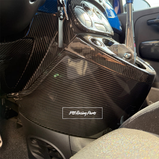Gear shift cover in REAL CARBON Fiat 500 Abarth - 595 - 695 - Restyling