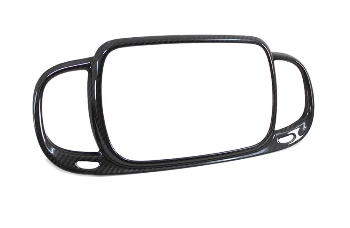 (Preordine) Cover Autoradio in CARBONIO VERO Fiat 500 Abarth 595 - 695 - Fiat 500