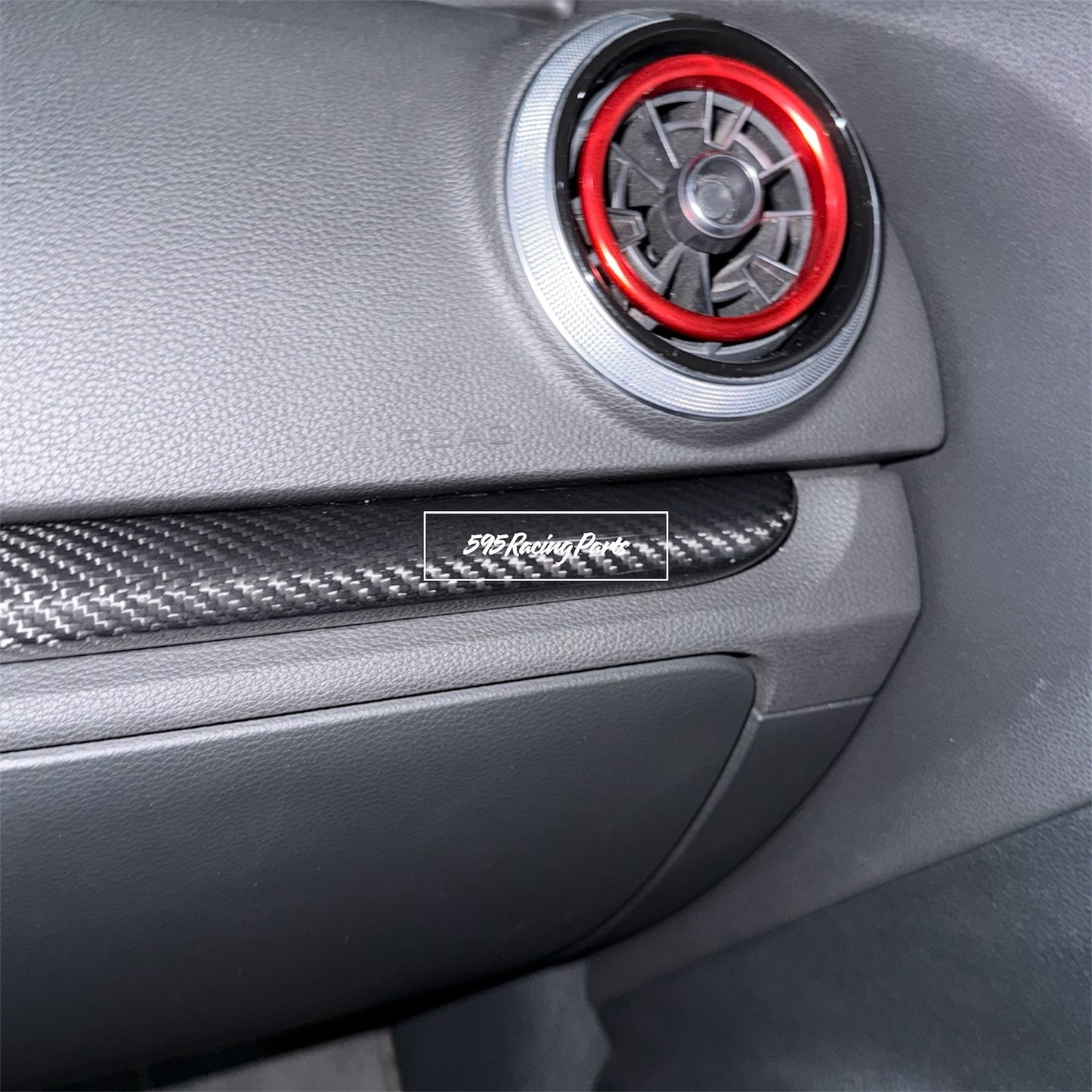 Cover modanature interne in VERO CARBONIO per Audi A3/S3/RS3 8 V