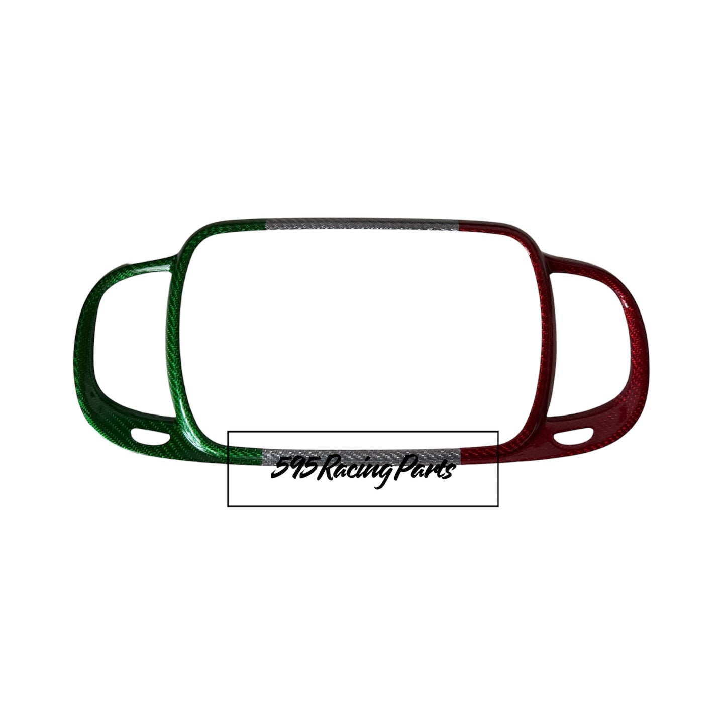 Real Carbon Fiber Car Radio Cover for Fiat 500 Abarth 595 - 695 - Fiat 500