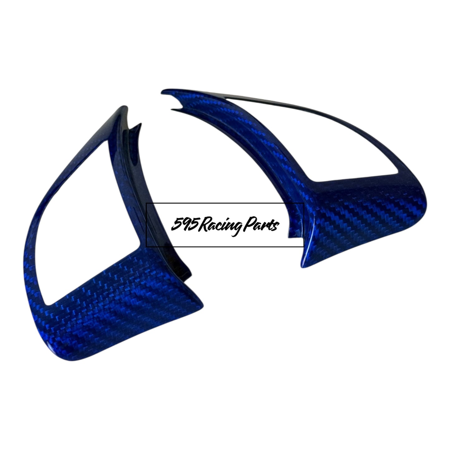 Cover coppia Pulsanti Volante Pre Restyling in CARBONIO VERO Fiat 500 Abarth 595 - 695