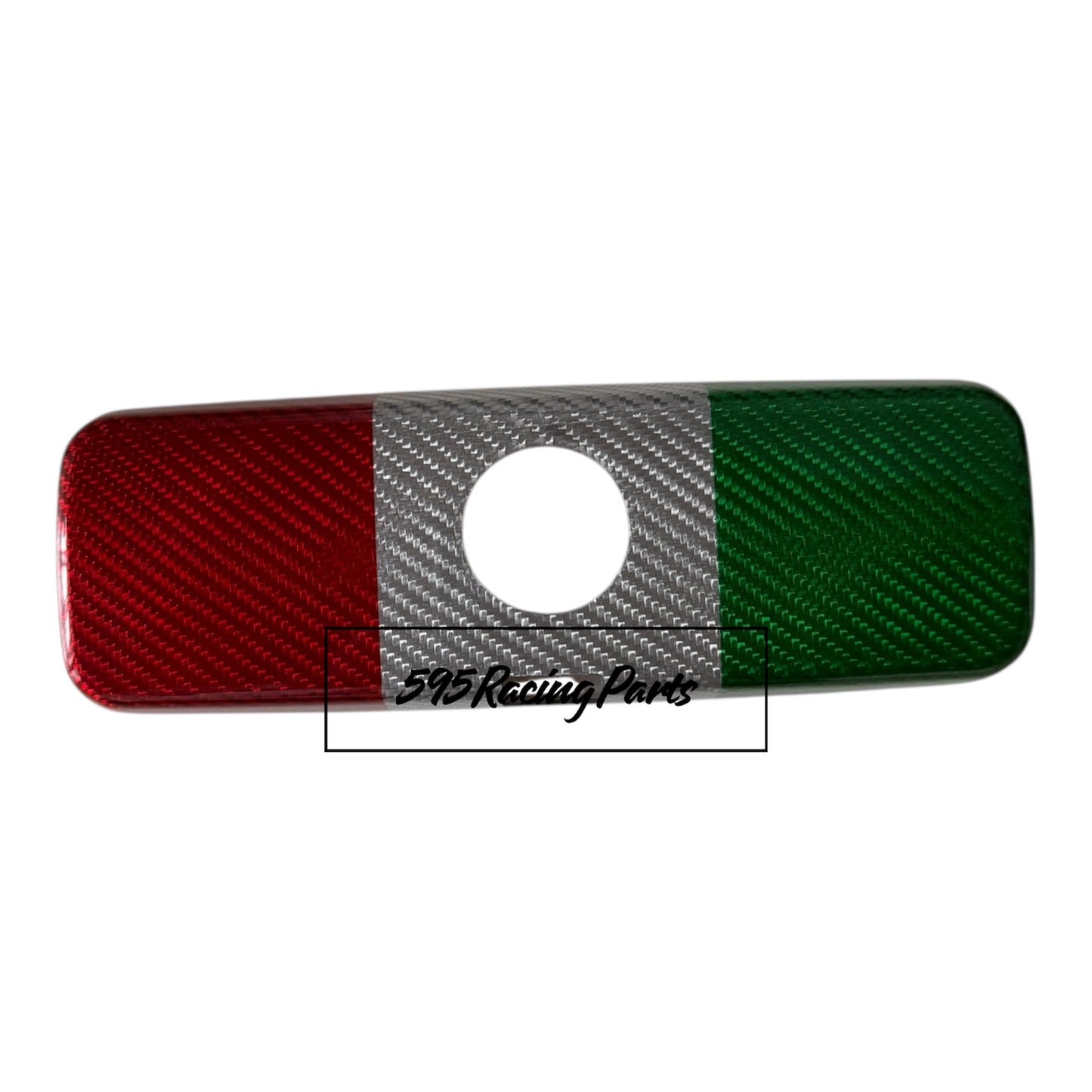Cover specchietto retrovisore interno in VERO CARBONIO Fiat 500 Abarth - 595 - 695 - Fiat 500 - Punto